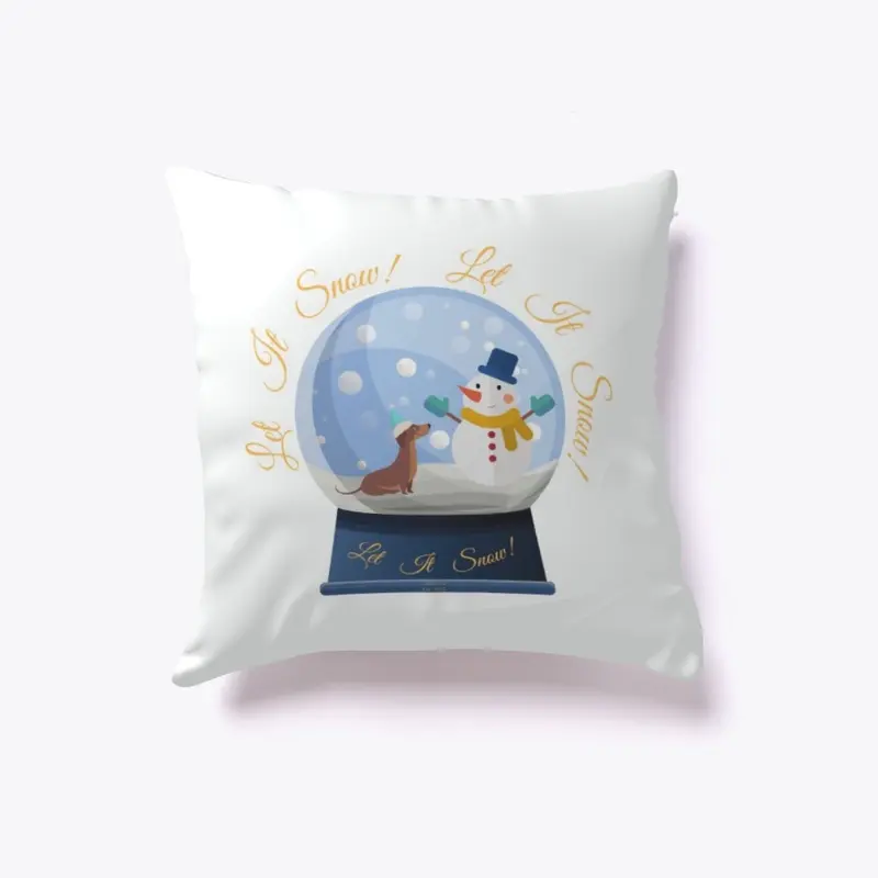 Let it Snow Dachshund Globe