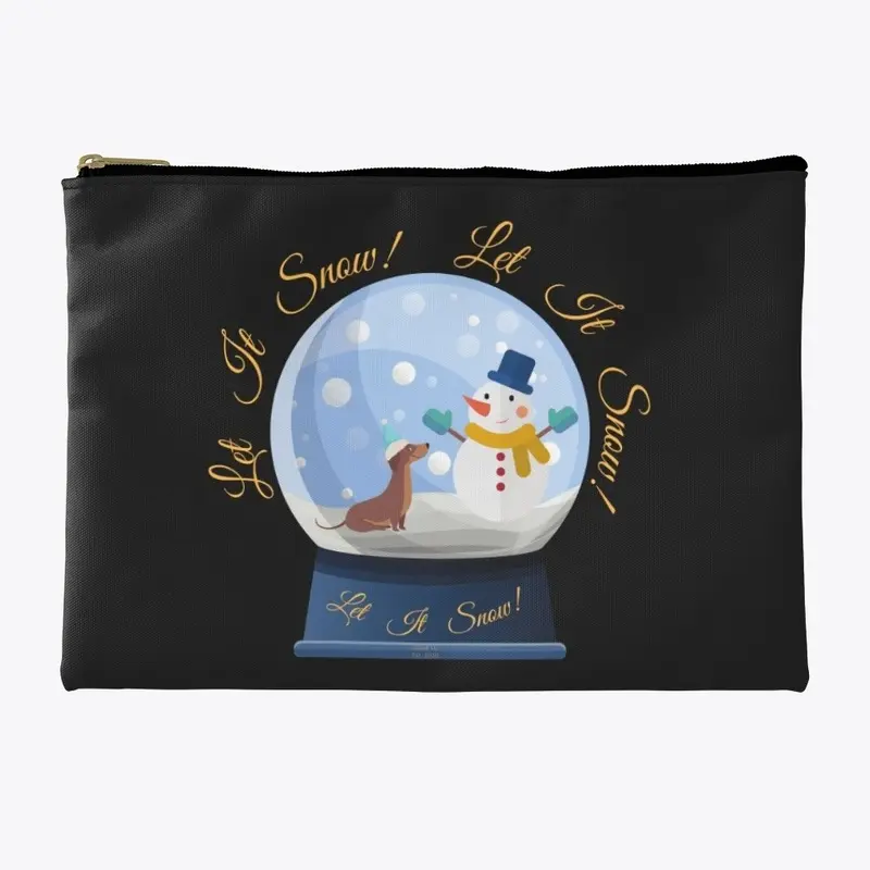 Let it Snow Dachshund Globe