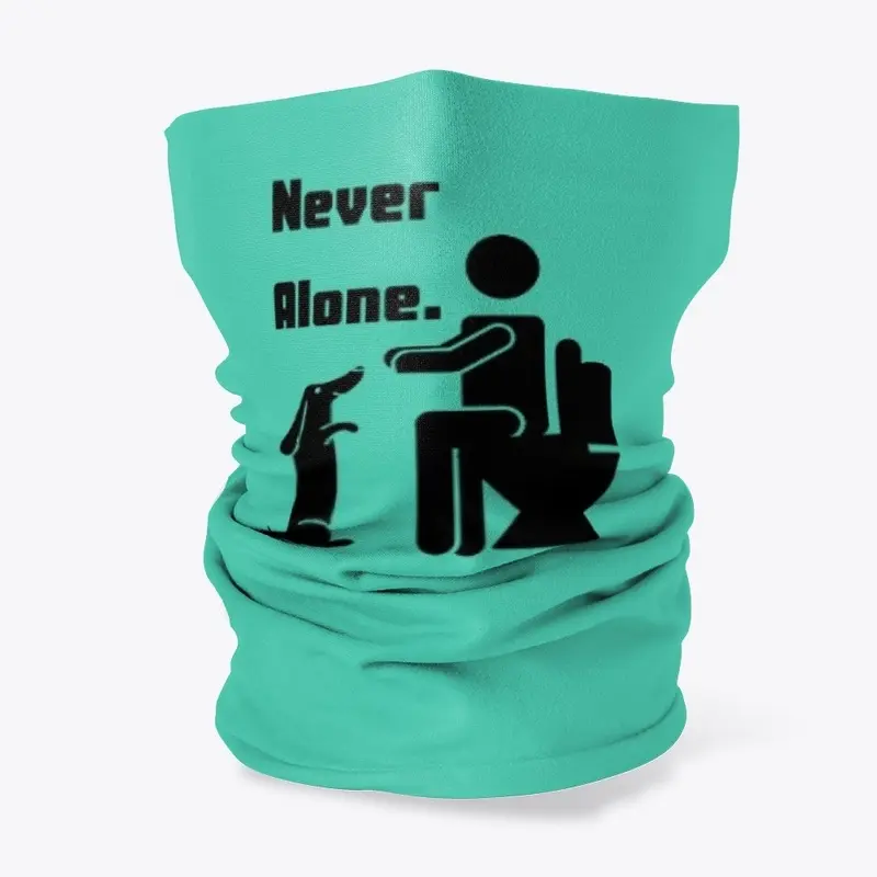 Dachshund- Never Alone- Black Font