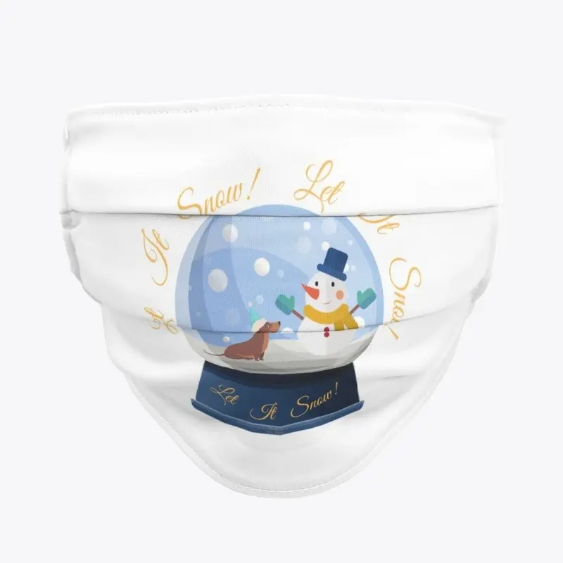 Let it Snow Dachshund Globe