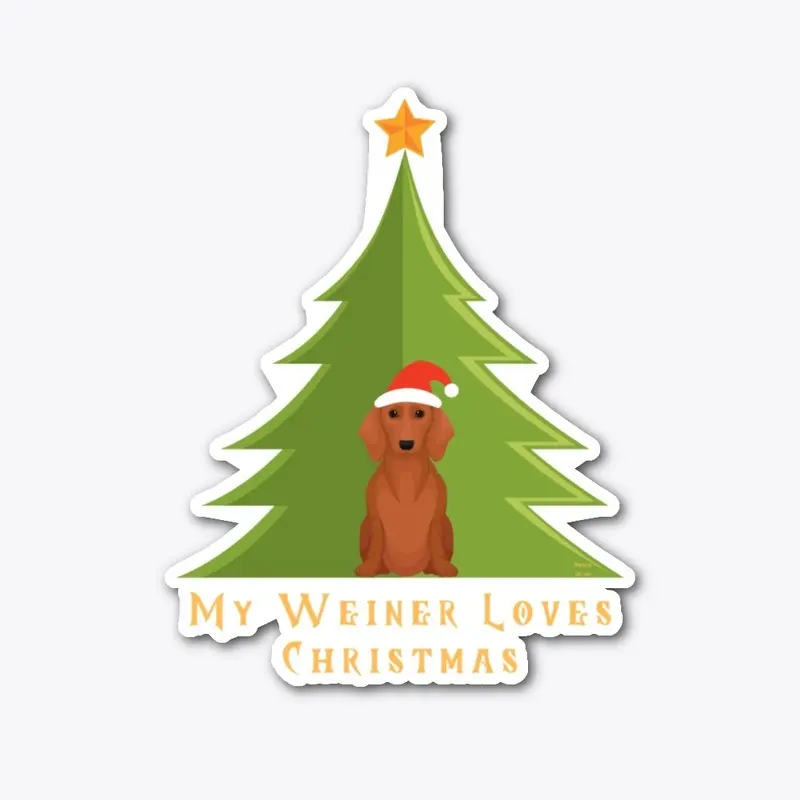 My Weiner Loves Christmas Dachshund