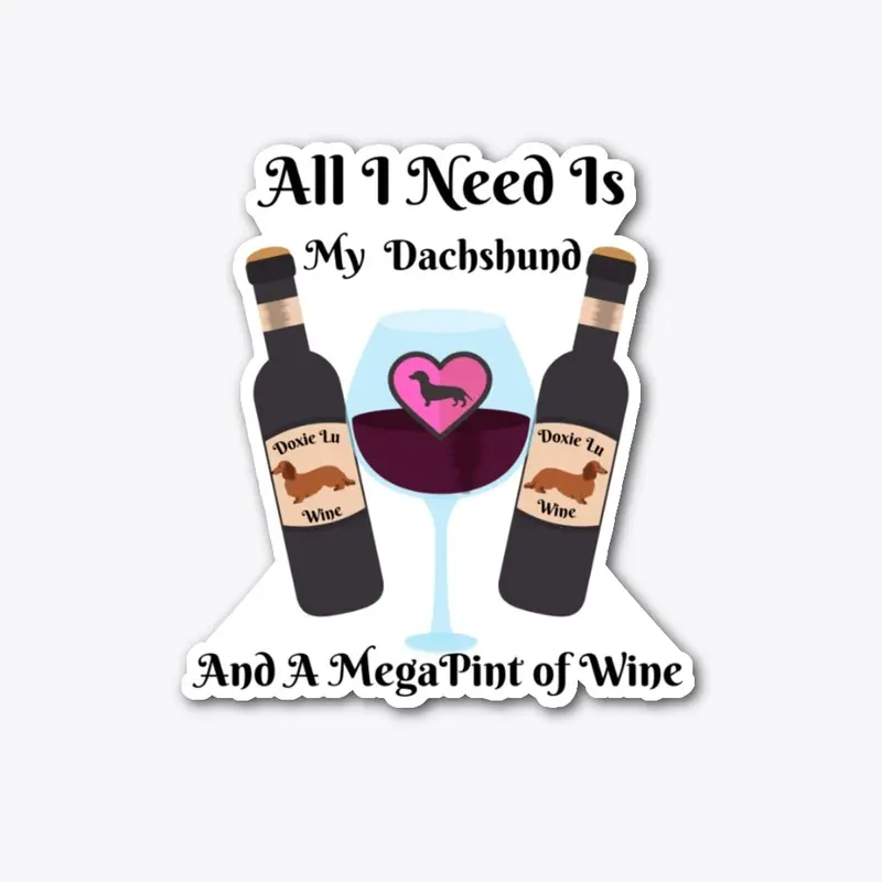 Dachshund MegaPint of Wine